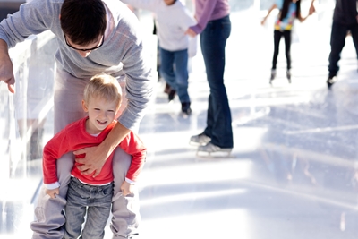 These eight great spots in LA are perfect for skating during the holiday season.